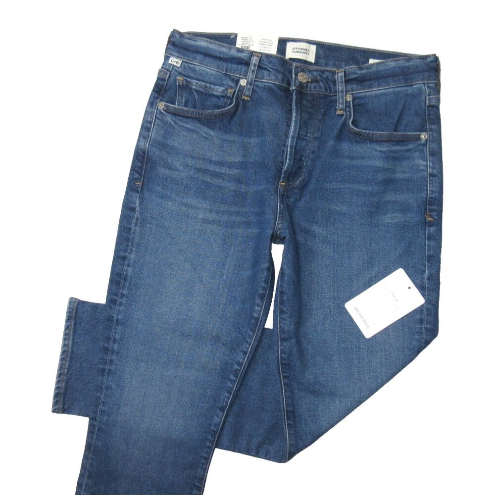 Citizens Of Humanity Women's Mid Blue Slim Jeans - Picture 2 of 7